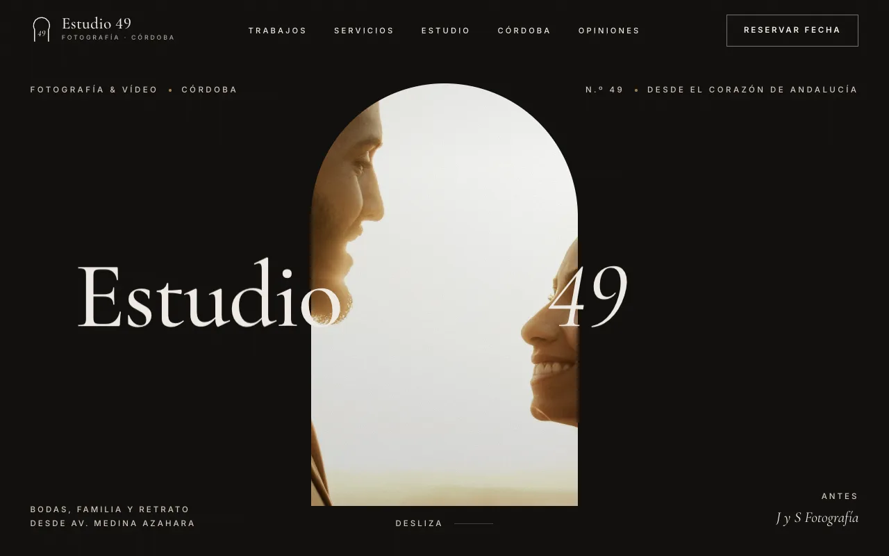 Portada de la web de Estudio 49
